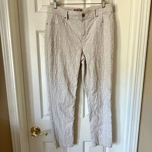 Chico's Cream Textured Pants